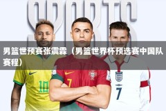 男篮世预赛张震霖（男篮世界杯预选赛中国队赛程）